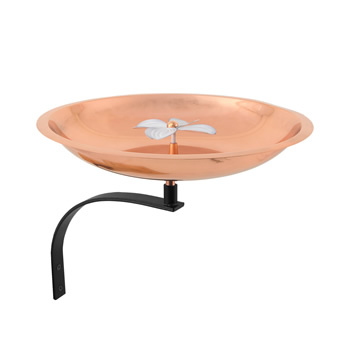 Achla BB-08-WM Dogwood Birdbath With Wall Mount Bracket