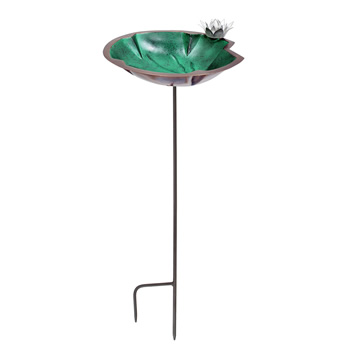 Achla BB-10-S Lilypad Birdbath With Stake