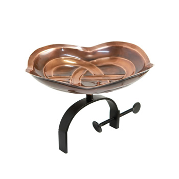 Achla BB-11-OR Dara Knot Birdbath With Over Rail Bracket