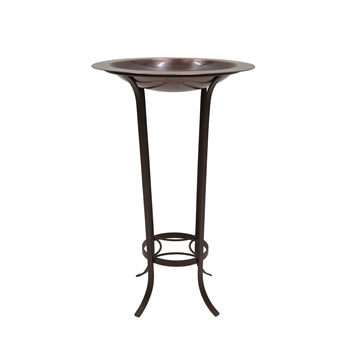 Achla BB-12-S19 18 Inch Classic Copper Birdbath With Tulip Stand