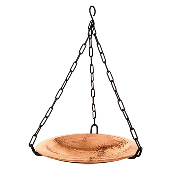 Achla BBH-02CP Hammered Copper Hanging Birdbath