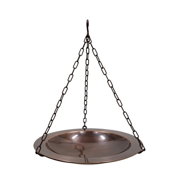 Achla BBH-04CP 18 Inch Classic Copper Hanging Birdbath