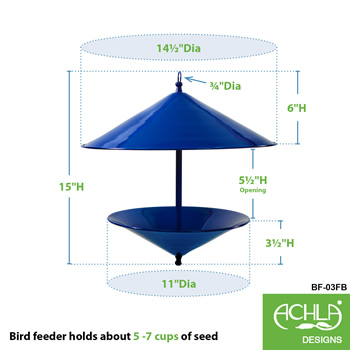 Achla BF-03FB Trulli Birdfeedeer