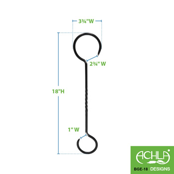 Achla BGE-18-2 18 Inch Extender With Twist