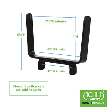 Achla BGK-13 Brackets for 2x4 Inch Rail