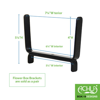 Achla BGK-14 Brackets for 2x6 Inch Rail