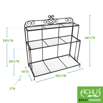 Achla BTS-01 Gardeners Boot Tray Shelf