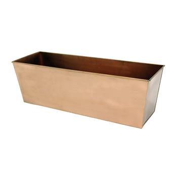 Achla C-09C Medium Plain Copper Flower Box