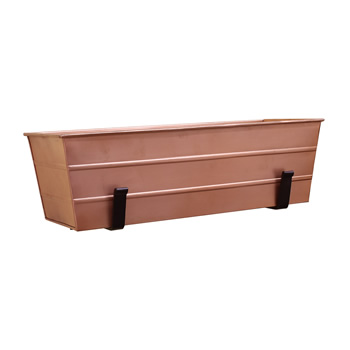 Achla C-20C-WM Medium Copper Flower Box With Wall Brackets