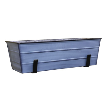 Achla C-20NB-WM Medium Blue Flower Box With Wall Brackets