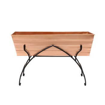 Achla C-21C-S2 Large Copper Flower Box With Bella Stand