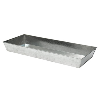 Achla C-91 24 Inch Antique Galvanized Steel Tray