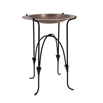 Achla CBB-01-S15 24 Inch Classic Copper Birdbath With Phoebe Stand