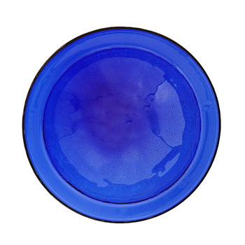 Achla CGB-01CB Cobalt Blue 12 Inch Crackle Glass Bowl