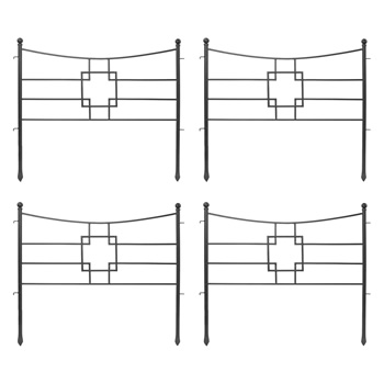 Achla DFS-25-4 Square-on-Squares Fence Section