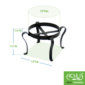 Achla FB-01 8 Inch Patio Flowerpot Stand