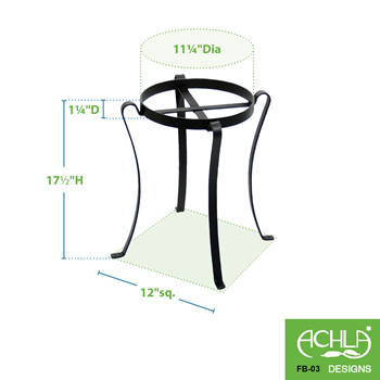 Achla FB-03 18 Inch Patio Flowerpot Stand