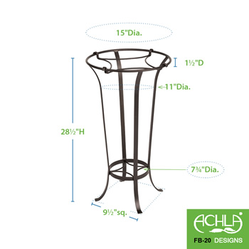 Achla FB-20 Tulip Stand With Insert