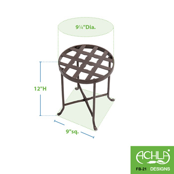 Achla FB-21 12 Inch Flowers Plant Stand