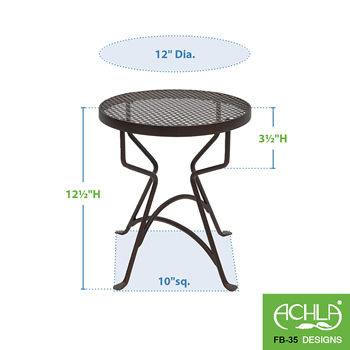 Achla FB-35 12 Inch Capri Plant Stand