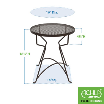 Achla FB-36 18 Inch Capri Plant Stand