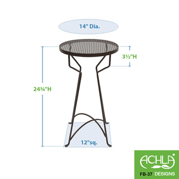 Achla FB-37 24 Inch Capri Plant Stand