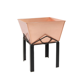 Achla FBC-50-11C Marion I Planter With Copper Plated Flower Box