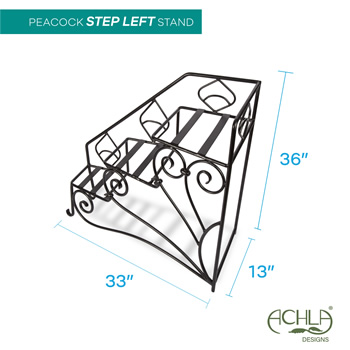 Achla FC-04L Left Rail Peacock Steps