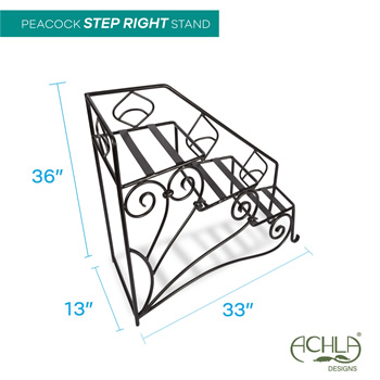 Achla FC-04R Right Rail Peacock Steps