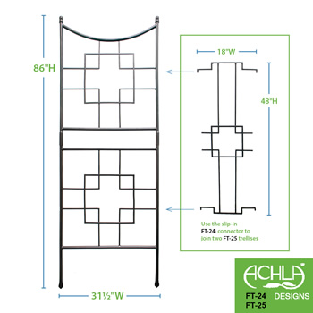 Achla FT-24 Square-On-Squares Center Link