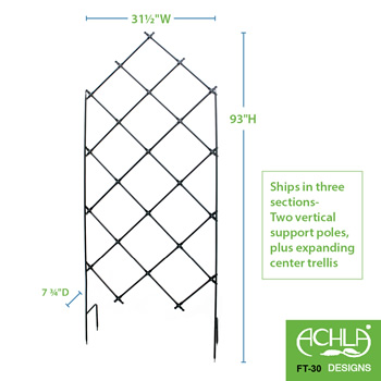 Achla FT-30 Freestanding Lattice Trellis