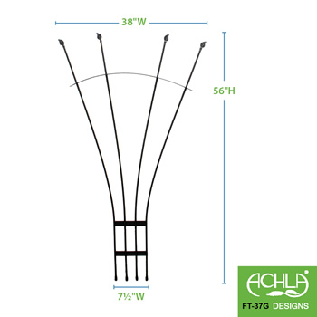 Achla FT-37G Fan Trellis