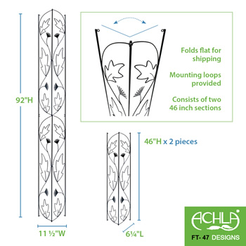 Achla FT-47 Downspout Trellis