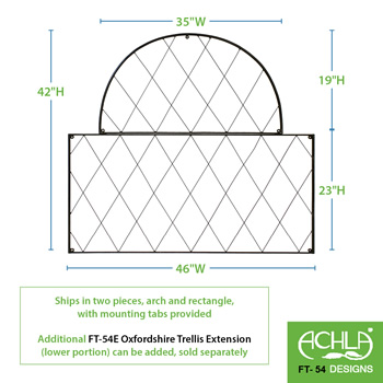 Achla FT-54 Oxfordshire Trellis 2 pieces