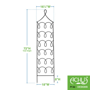 Achla FT-62 Gingerbread Cottage Trellis