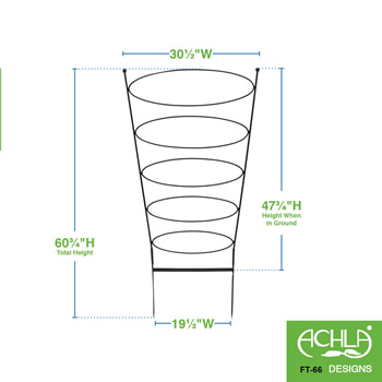 Achla FT-66 Ovals Trellis