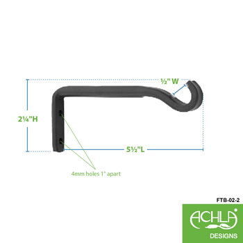 Achla FTB-02-2 5 1/4 Inch Trellis Wall Brackets 2-Pairs