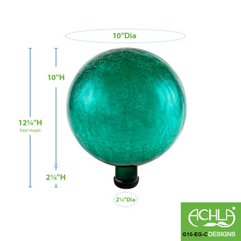 Achla G10-EG-C Emerald Green 10 Inch Gazing Globe
