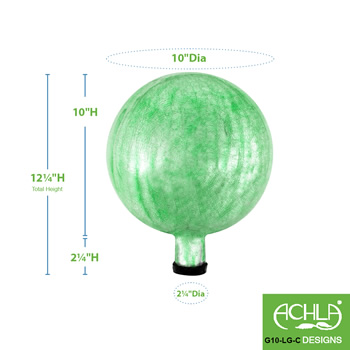 Achla G10-LG-C Light Green 10 Inch Gazing Globe