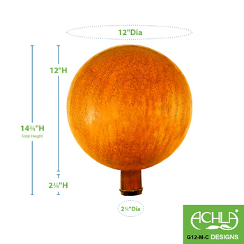 Achla G12-M-C Mandarin 12 Inch Gazing Globe