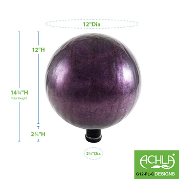 Achla G12-PL-C Plum 12 Inch Gazing Globe