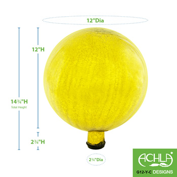 Achla G12-Y-C Lemon Drop 12 Inch Gazing Globe