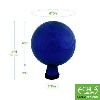 Achla G6-BL-C Blue 6 Inch Gazing Globe