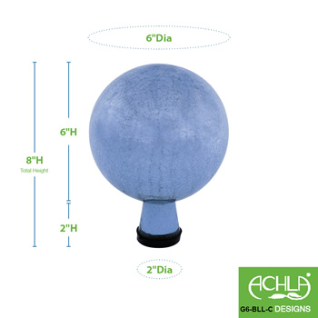 Achla G6-BLL-C Blue Lapis 6 Inch Gazing Globe