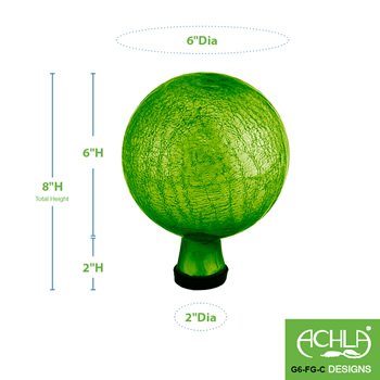 Achla G6-FG-C Fern Green 6 Inch Gazing Globe