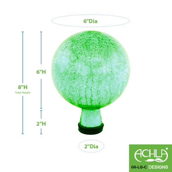 Achla G6-LG-C Light Green 6 Inch Gazing Globe