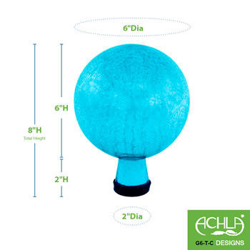 Achla G6-T-C Teal 6 Inch Gazing Globe