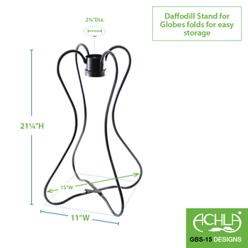 Achla GBS-15 Daffodil Globe Ball Stand