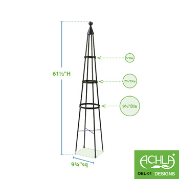 Achla OBL-01 61 Inch Obelisk