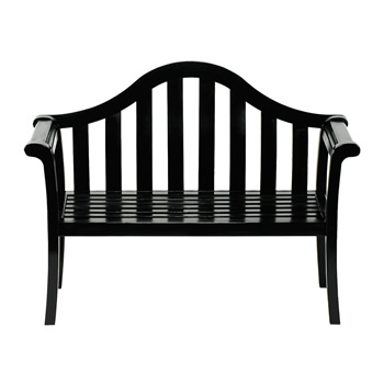 Achla OFB-12B-P Black Camelback Bench